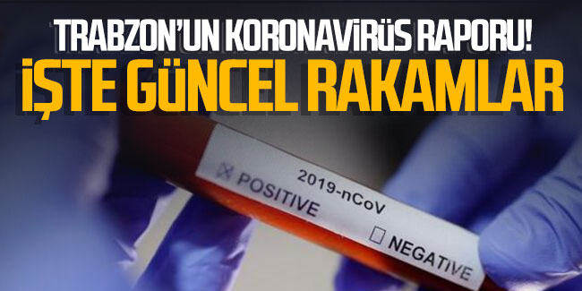 Trabzon'da Son  Koronavirüs vakaları 