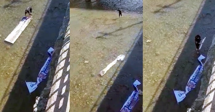 Karadere’de Pankartlar Kurtarma Operasyonu
